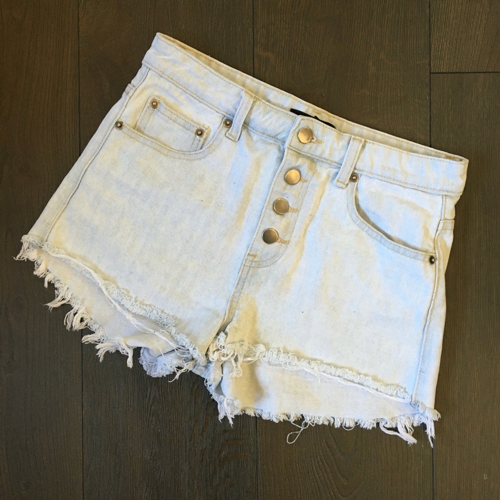 Frayed Denim Shorts